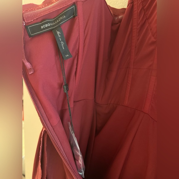 BCBGMaxAzria Ruella Gown in Merlot - Picture 6 of 8